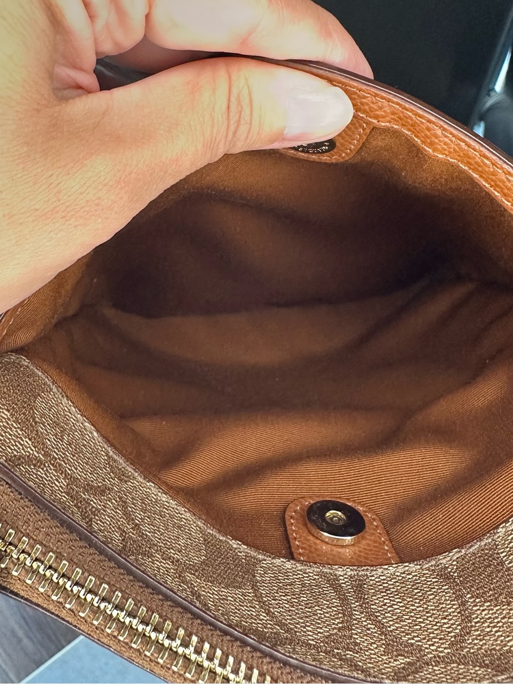 Coach Signature North-South Crossbody Bag - Picture 10 of 12